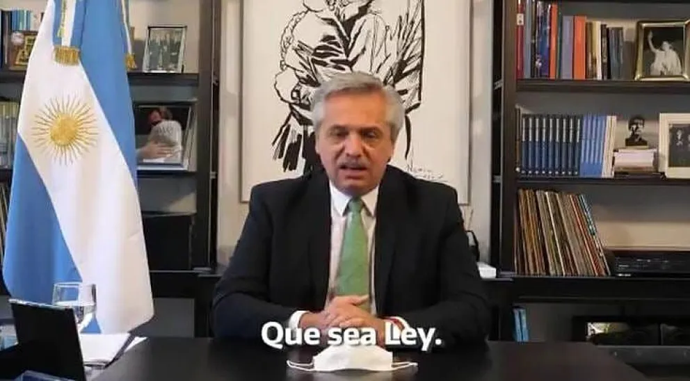 El Presidente confiado en convertir en ley la despenalización del aborto