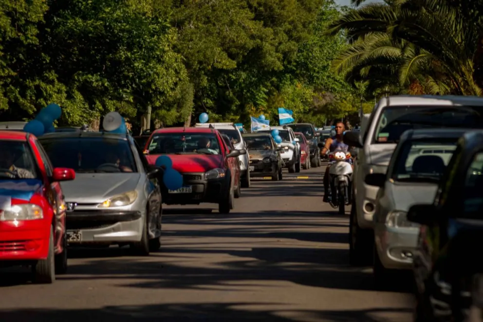 Caravana celeste se manifestó en contra del aborto