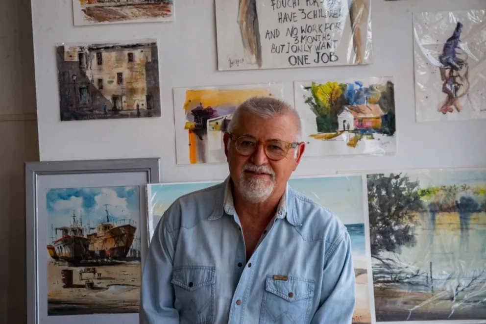 Rodolfo Guerrissi “la pintura al agua es como un caballo indomable”