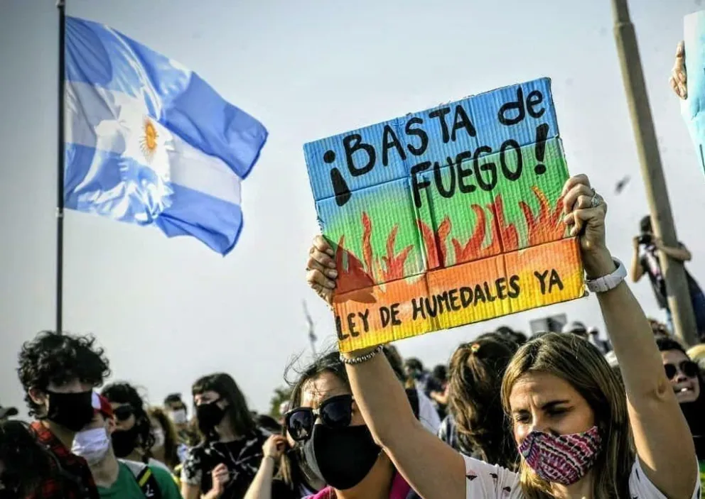 Presentaron 650 mil firmas en el Congreso para que se apruebe la Ley de Humedales