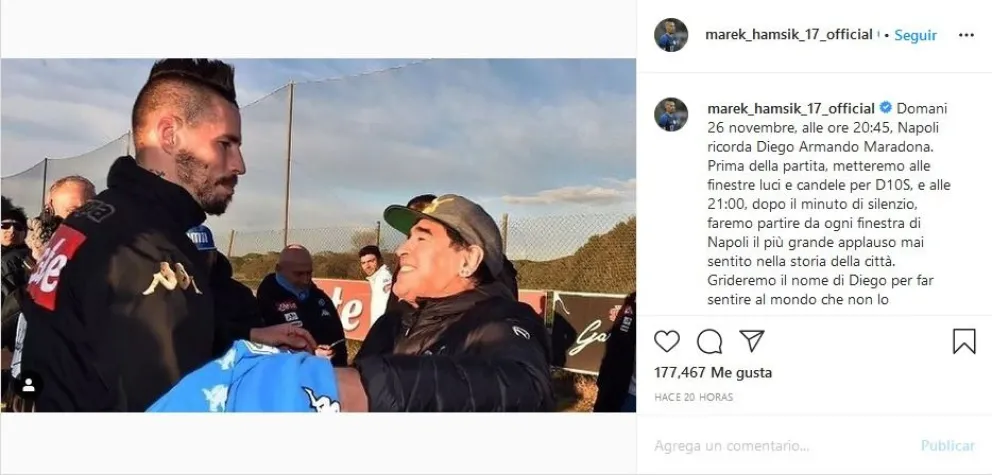 Hoy a las 17: Nápoli prepara "el aplauso más grande de la historia"