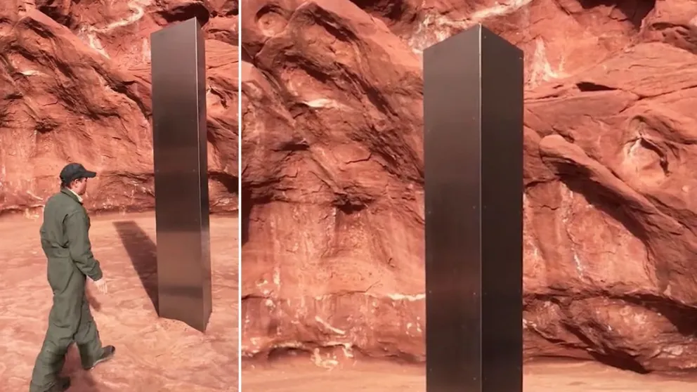 Misterio: hallaron una estructura de metal en pleno desierto