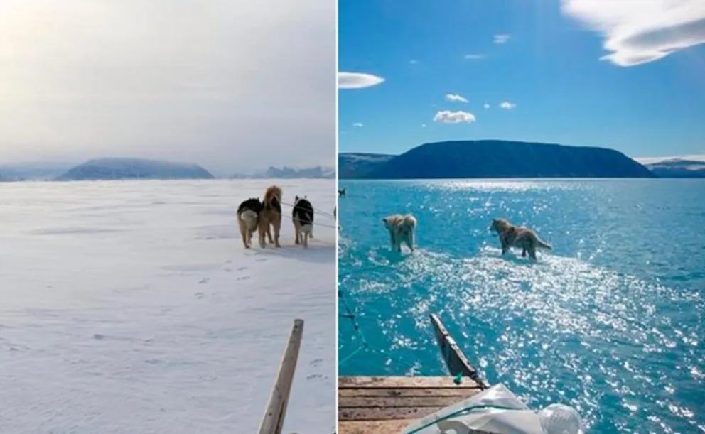 El hielo en Groenlandia podría derretirse a una velocidad récord este año