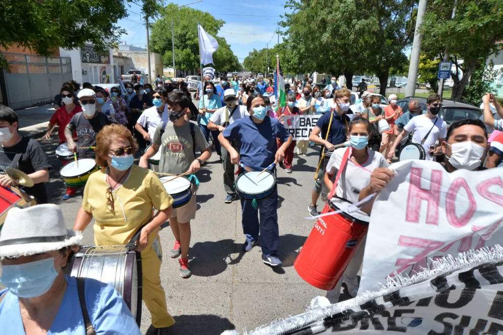 Hospitalarios volvieron a manifestarse en contra del Plus Pandemia