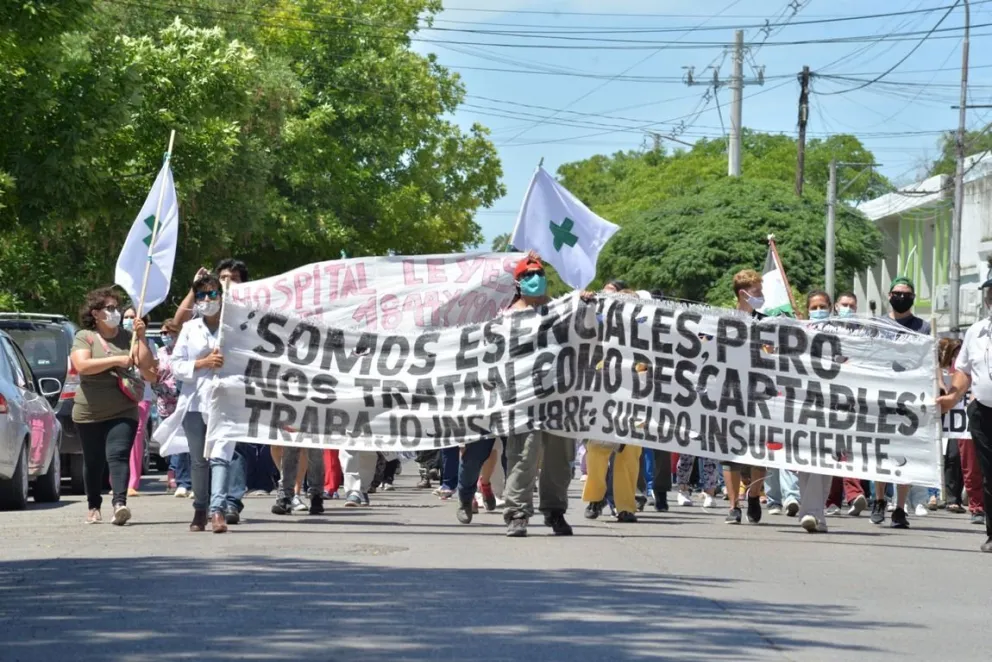 Esta tarde se reúnen con  Trabajo y mañana realizan una marcha de antorchas