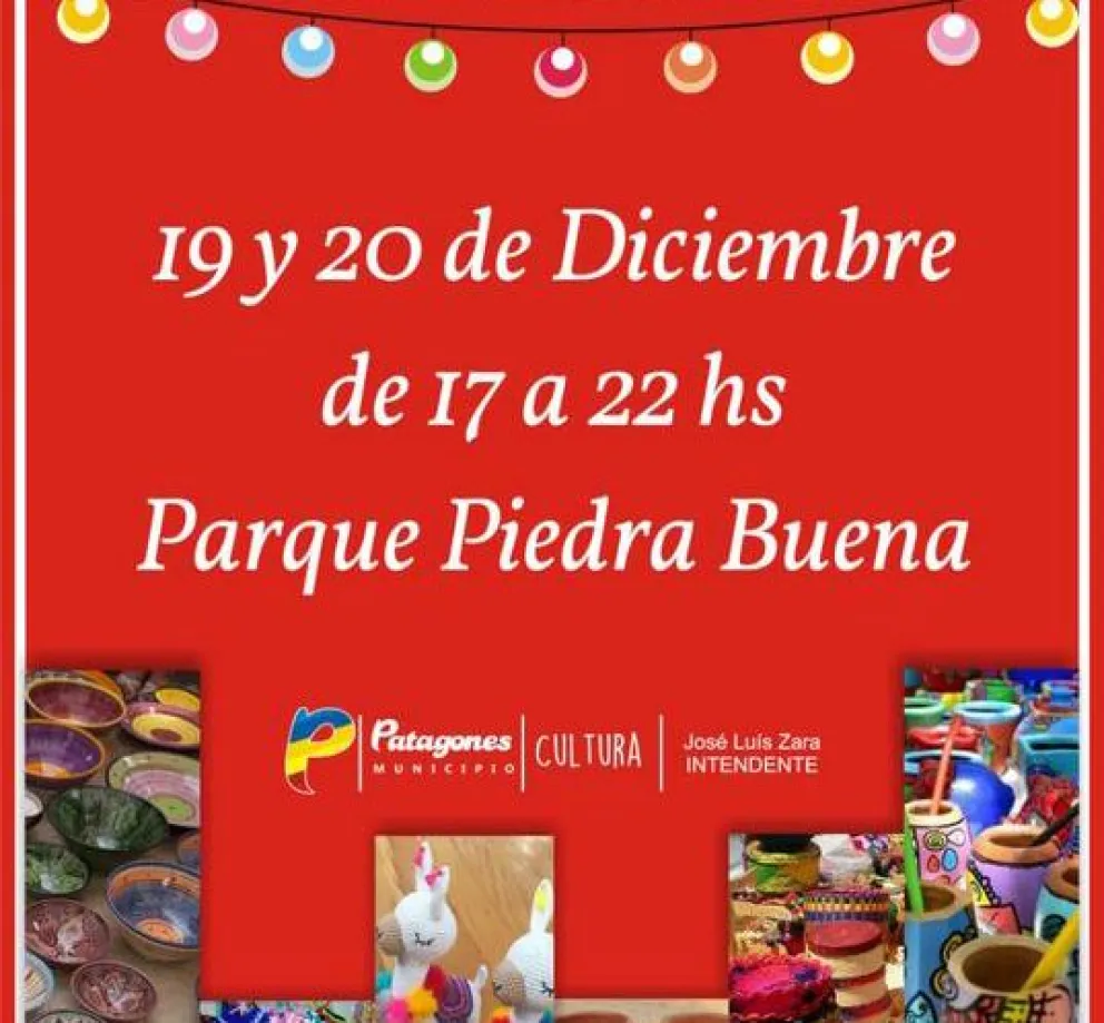 Segunda edición de la Feria Artesanal Navideña en la Costanera de Patagones