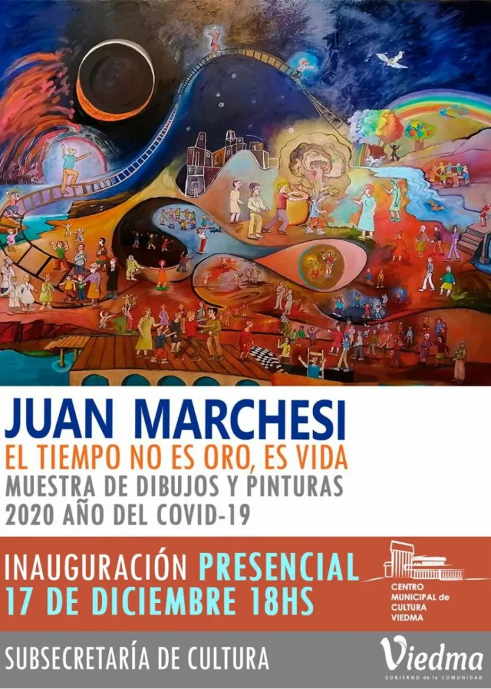 Juan Marchesi inaugura su obra plástica en el Centro Cultural