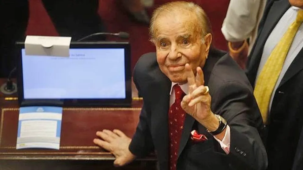 Menem quiere votar en contra del aborto legal desde su casa