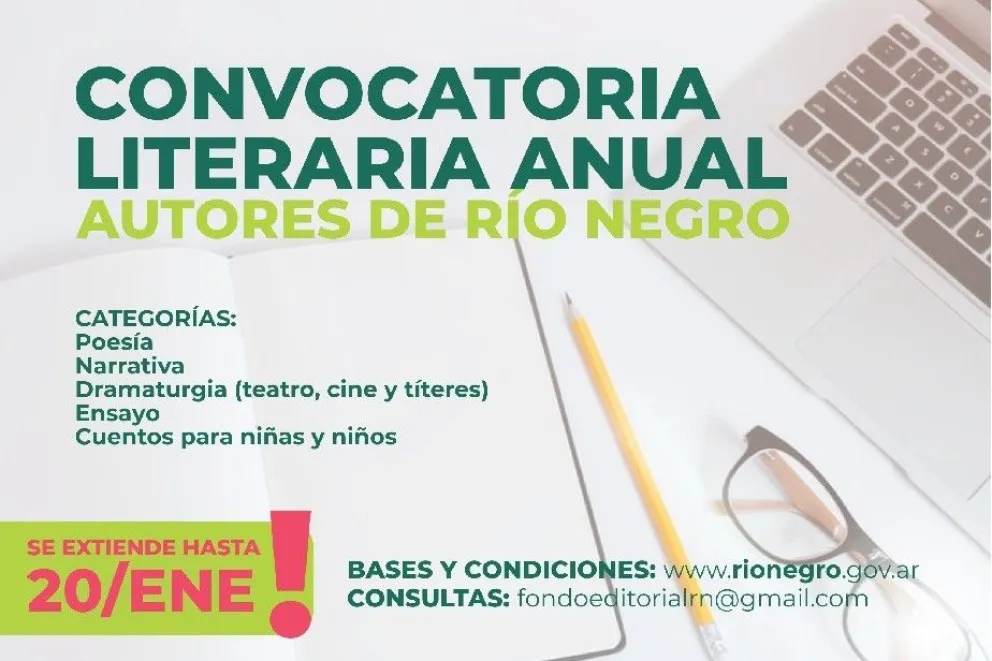 Extienden la inscripción para la Convocatoria Literaria Anual del FER
