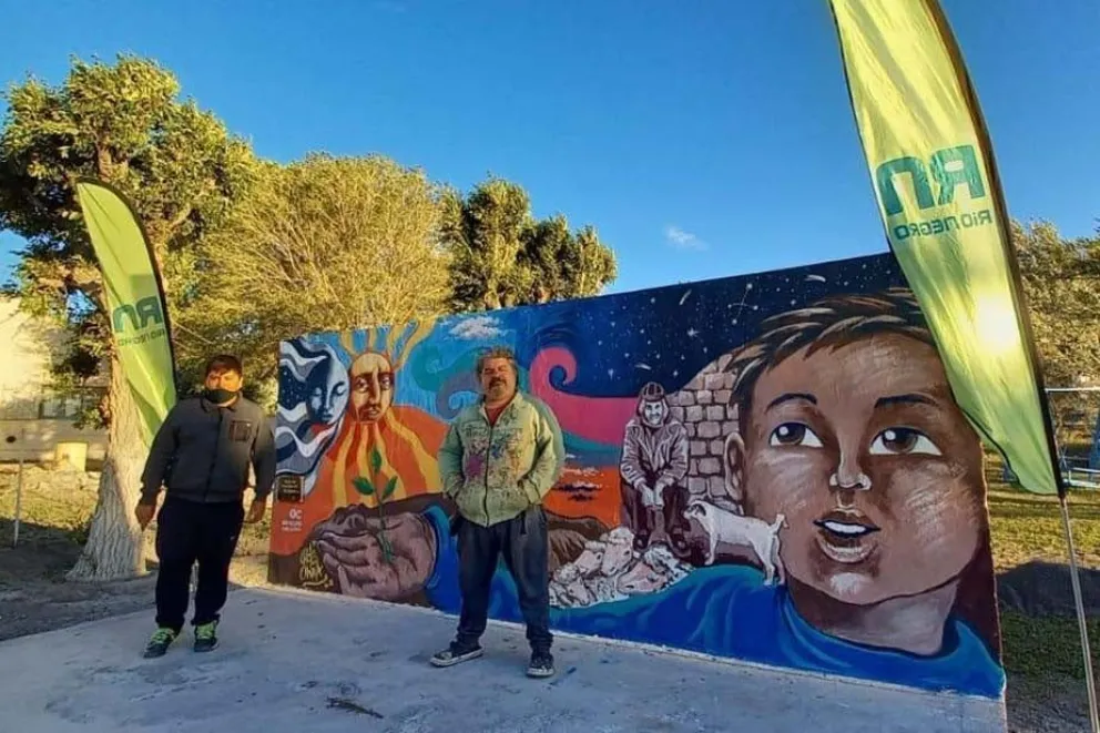 Seis murales inmortalizaron el eclipse en distintos puntos de la provincia
