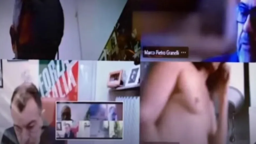 Un concejal italiano olvidó apagar su cámara y apareció desnudo en la ducha
