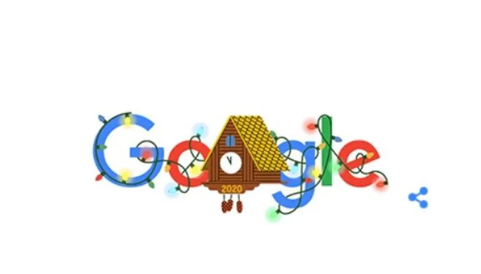 Google celebra el fin de año con un colorido 'doodle'