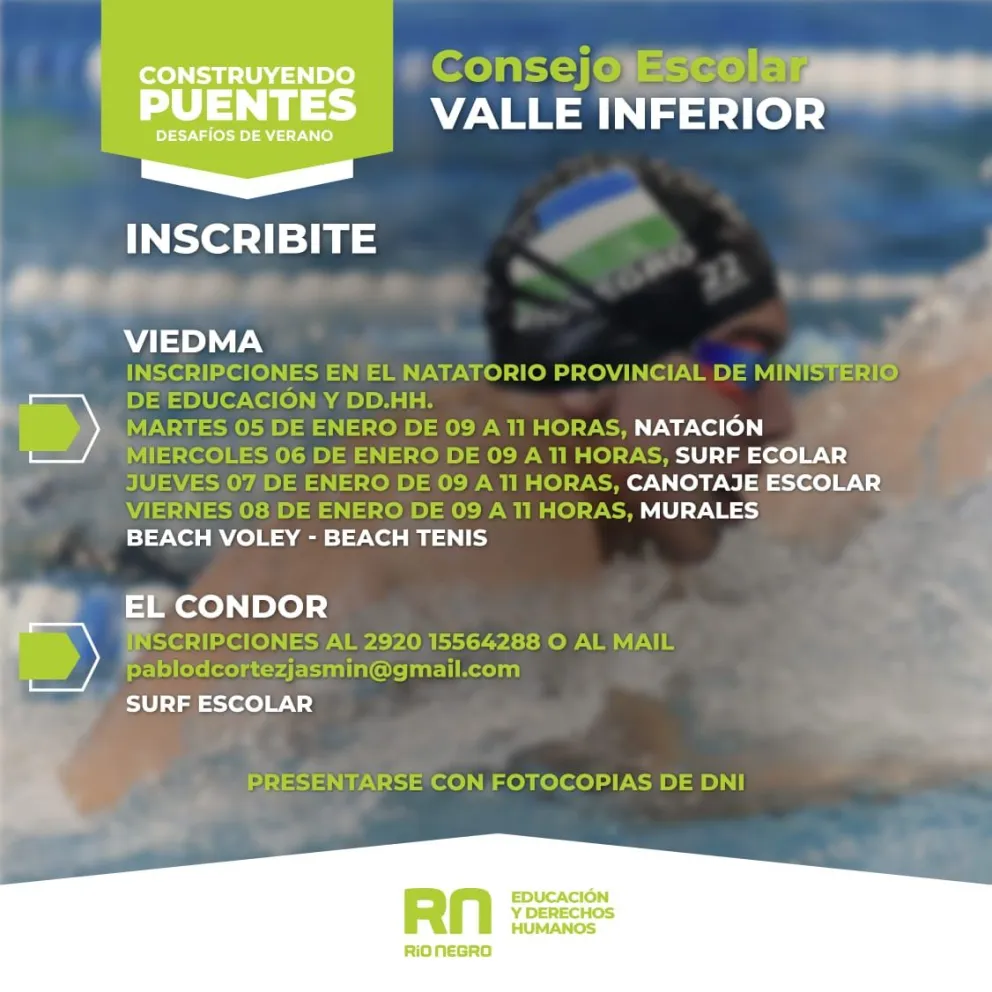 Abren inscripciones para el programa "Construyendo puentes, desafíos de verano"