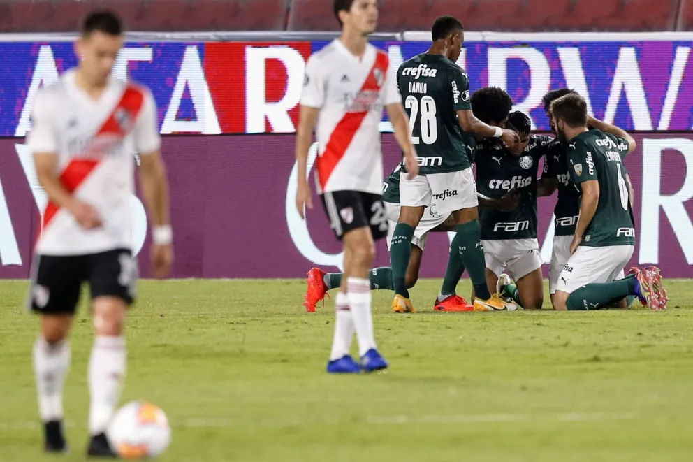 River recibió una paliza del Palmeiras y complicó sus chances en la Libertadores