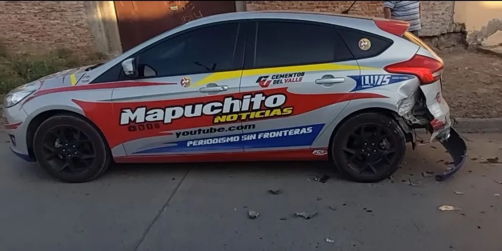 Chocaron al móvil de Mapuchito Noticias