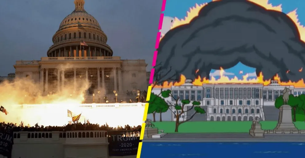 Escenas de "Los Simpson" de 1999 predijeron el ataque al Capitolio