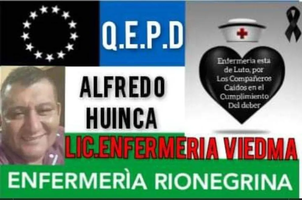Enorme dolor por la muerte de un enfermero de Viedma por coronavirus