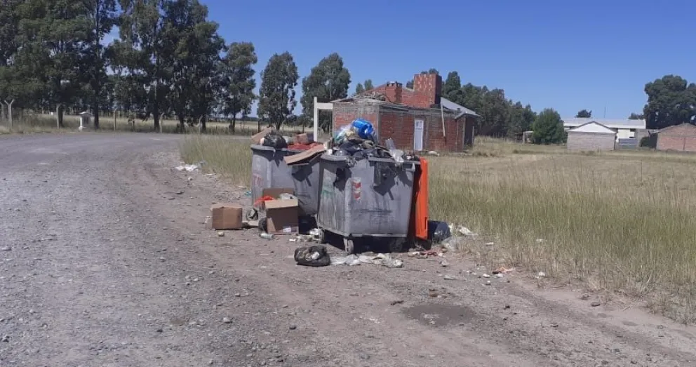 Desde Año Nuevo que no les juntan la basura de los contenedores