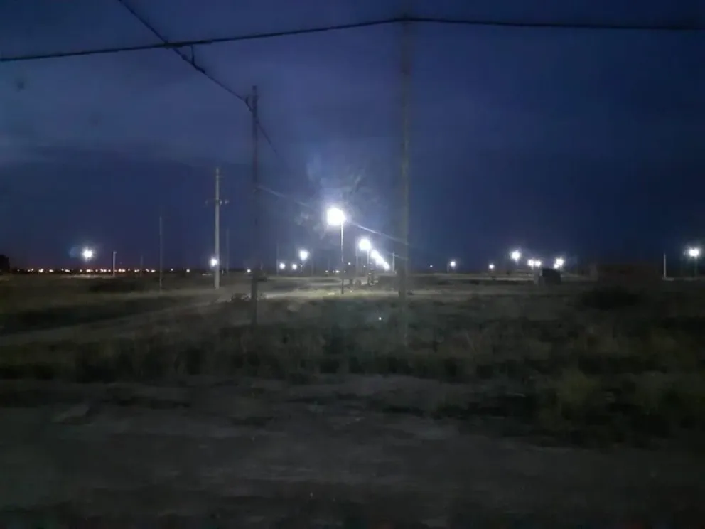 Un sector del Loteo Sosa ya cuenta con iluminación