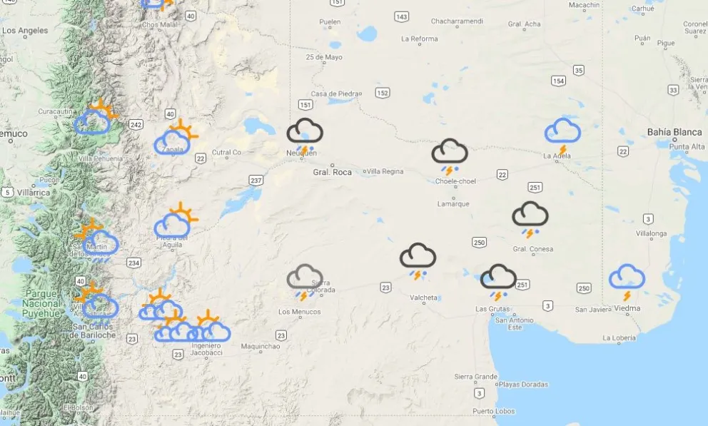 Persiste el alerta meteorológico por tormentas eléctricas, chaparrones y granizo