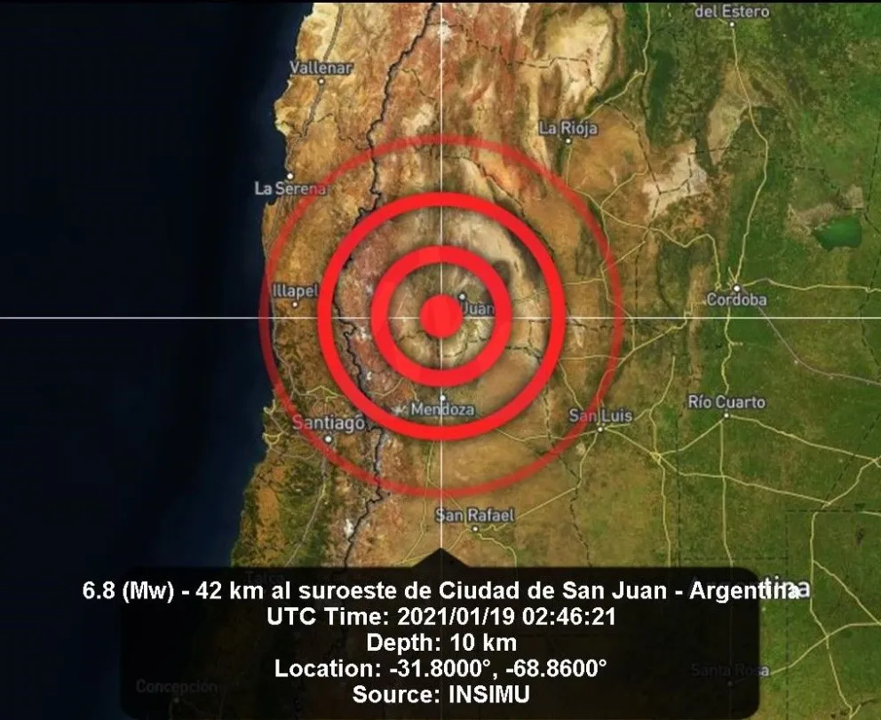 Terremoto en Argentina: tuvo epicentro en San Juan y se sintió en gran parte del país