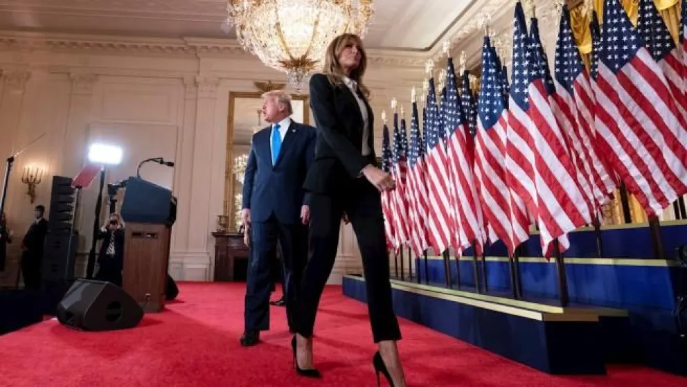 Melania Trump dedicó mensaje a los estadounidenses antes de retirarse