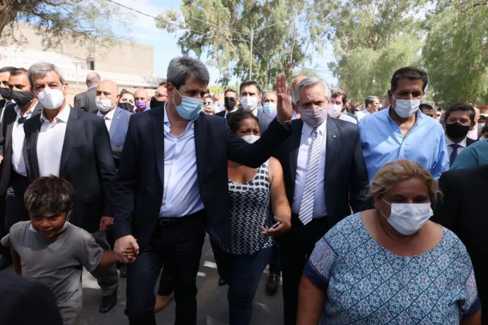Sismo en San Juan: el presidente Alberto Fernández recorrió las zonas afectadas
