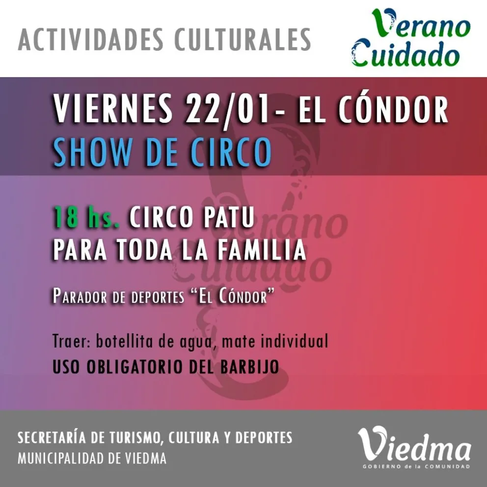 Fin de semana con shows circenses para toda la familia