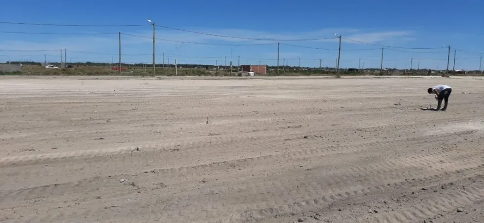 Avanzan obras en el loteo Los Eucaliptos para la pronta entrega de los terrenos