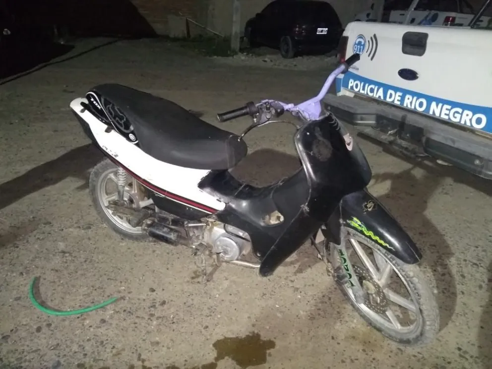 Recuperan moto robada en Viedma