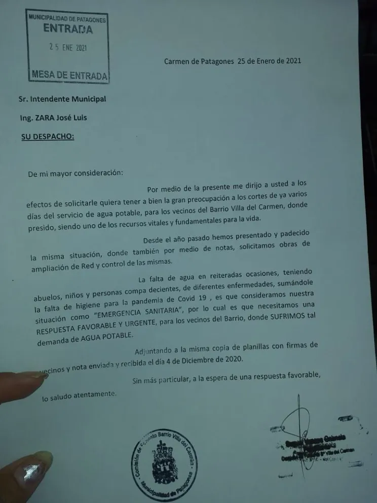 Vecinos de Villa del Carmen piden solución a la falta de agua