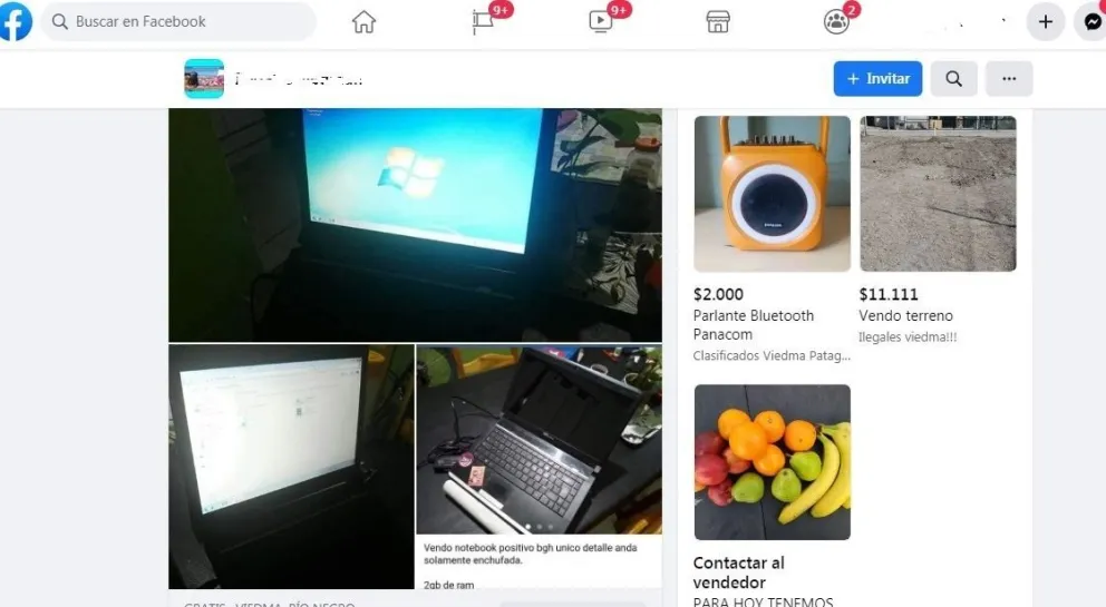 Revisando redes sociales encontró una de las notebooks que le habían robado