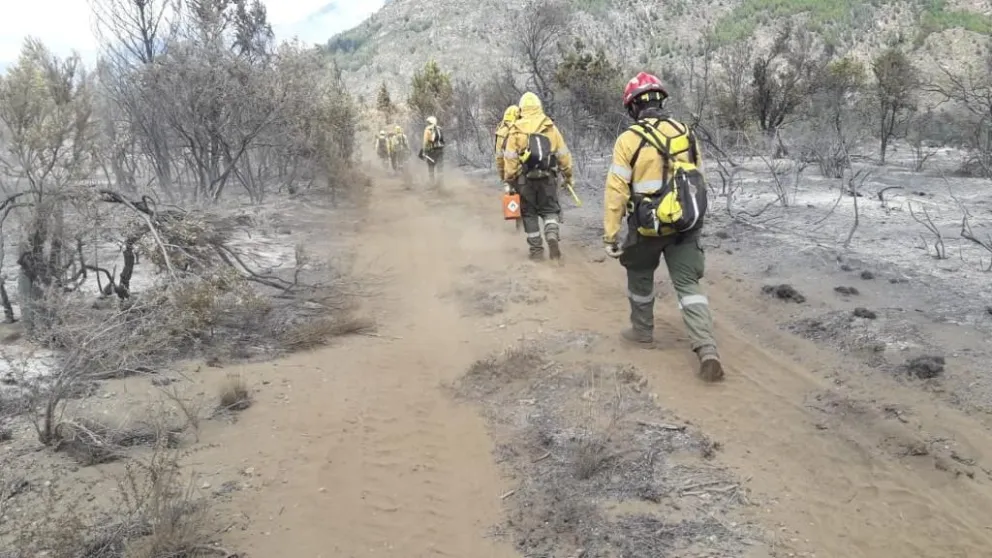 Lograron contener uno de los sectores del incendio en cercanías a El Bolsón