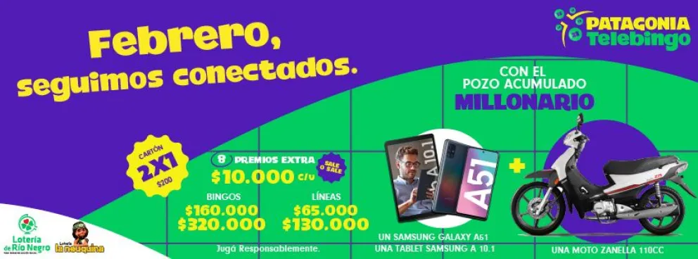 El Patagonia Telebingo repartió premios en Regina, El Bolsón y Cinco Saltos