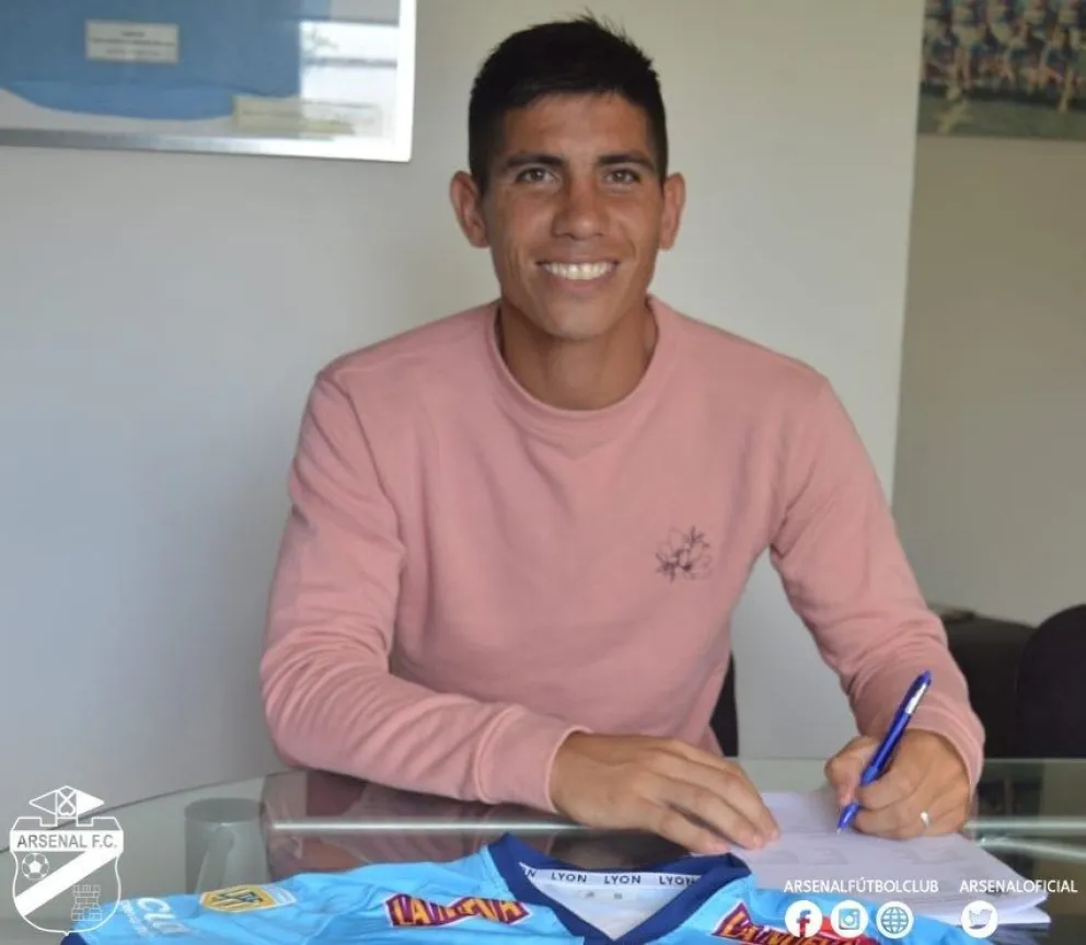 Bruno Sepúlveda firmó y ya es jugador de Arsenal de Sarandí