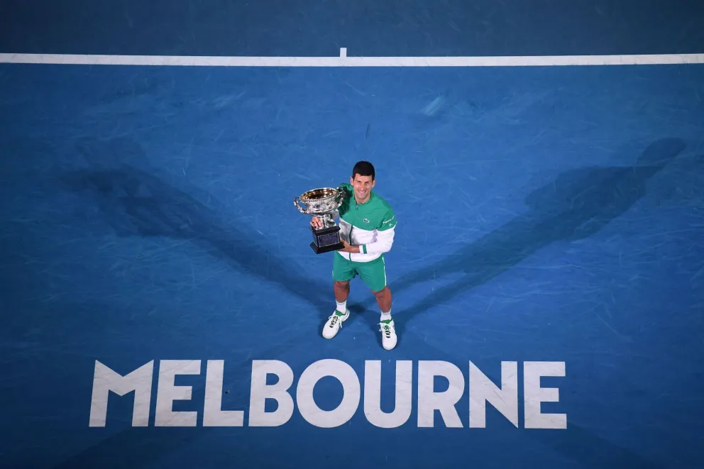 Djokovic venció a Medvedev y conquistó su noveno título en Australia
