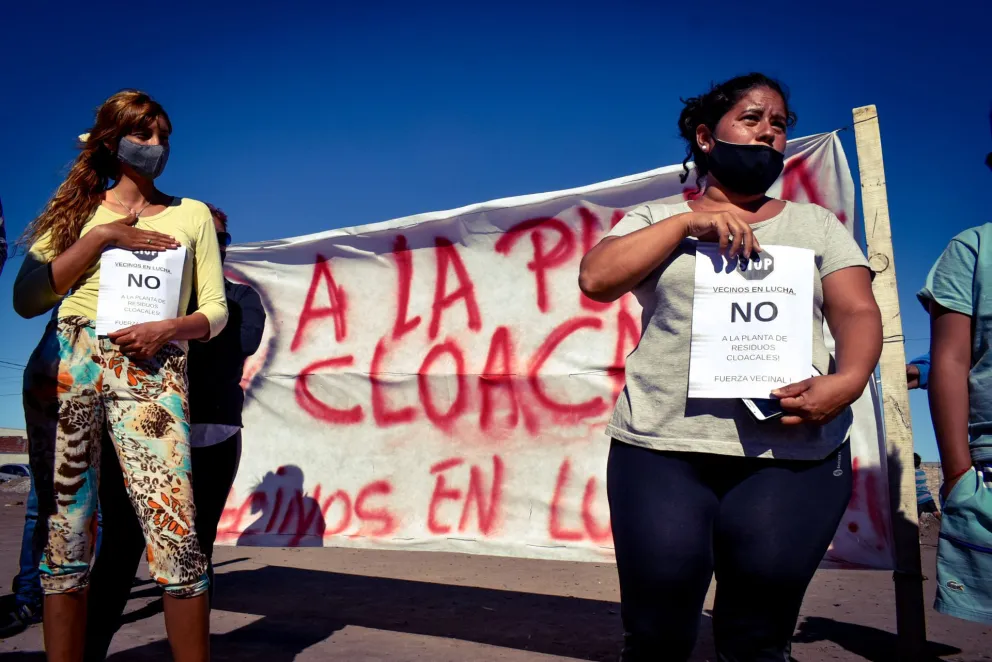 Paran la obra de la planta cloacal y llega la calma al barrio Norte