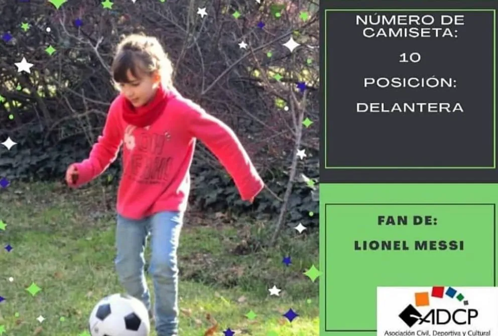 Ambar: La niña que podrá jugar en la Liga Rionegrina