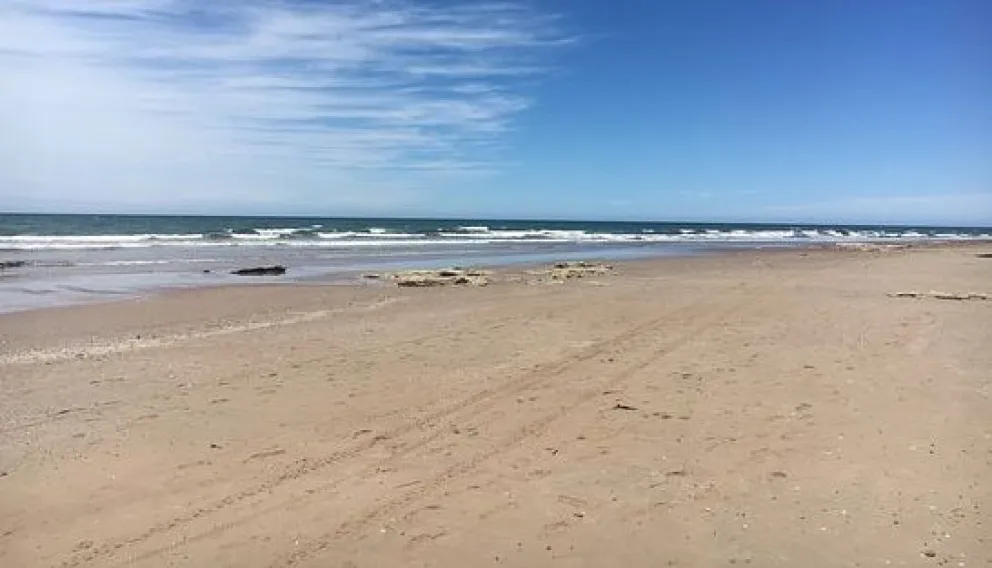 Mientras paseaba por Playas Doradas, encontró restos óseos
