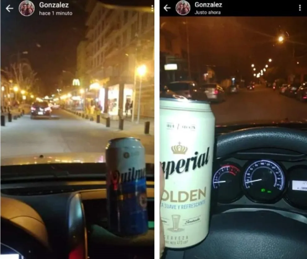 El policía que manejaba tomando alcohol es oficial principal de Seguridad Vial