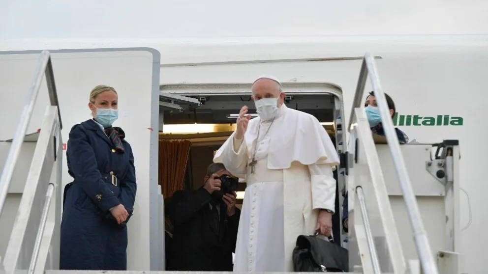 El papa Francisco inicia histórica visita a Irak