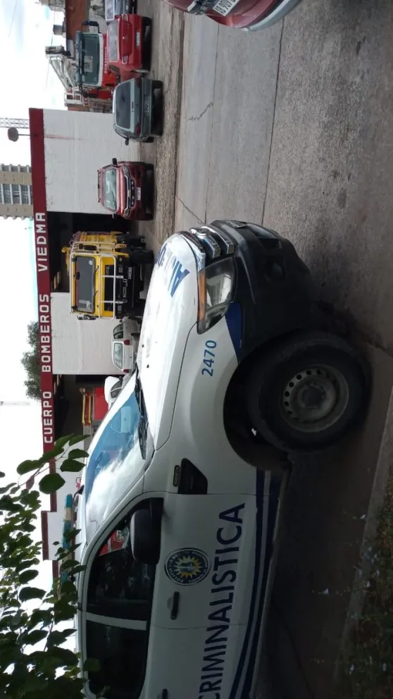 Peritaron el vehículo robado y volcado por los menores