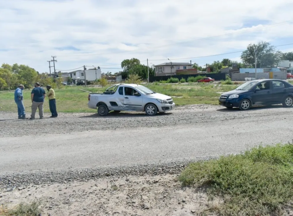 Otra vez un accidente, otra vez en la rotonda de Perón y ruta provincial 1