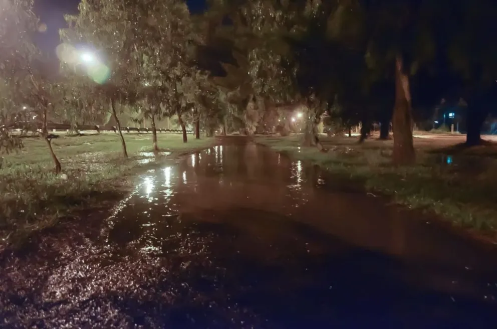 La tormenta duró pocos minutos pero fue de alta intensidad