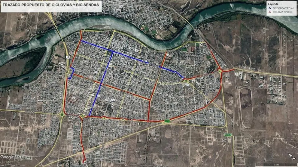 Proyectan la construcción de ciclovías y bicisendas en Viedma
