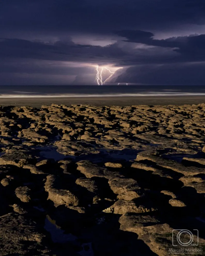La tormenta dejó una imagen que sorprendió a todos