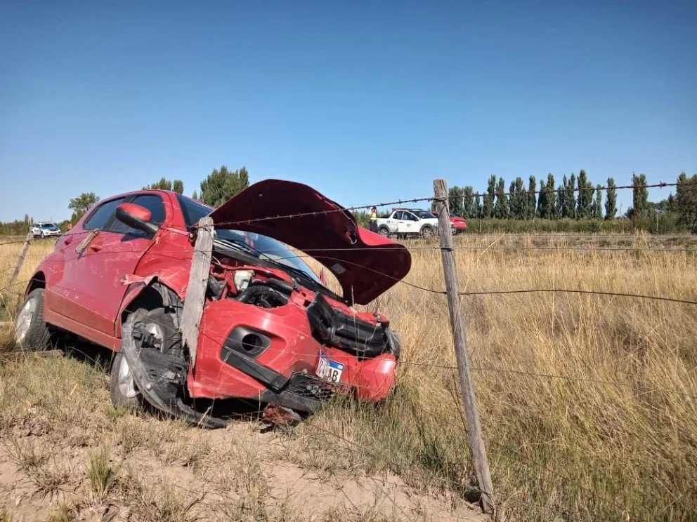 Violento accidente de tránsito en ruta nacional 3, hay dos personas lesionadas