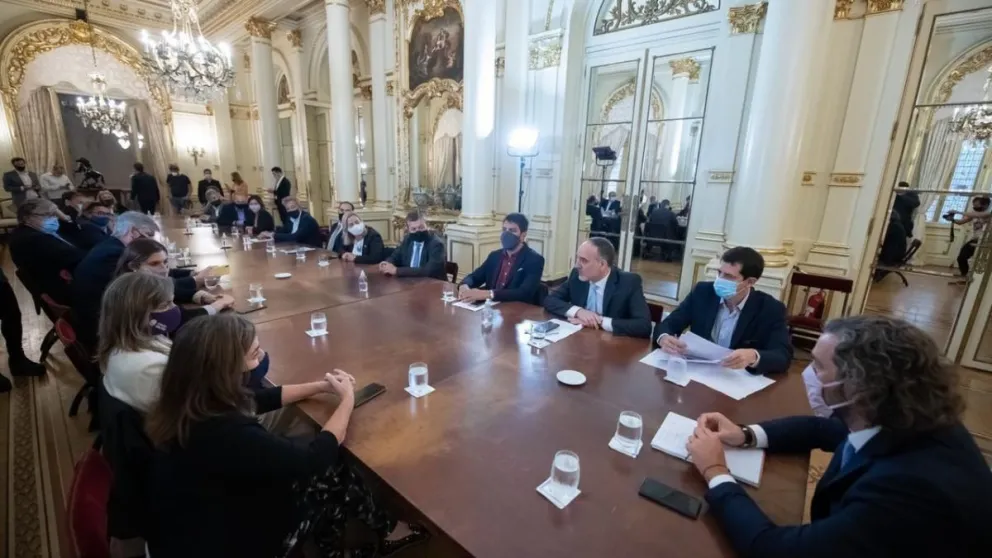 Sin Soria: Cafiero y De Pedro recibieron al FDT rionegrino