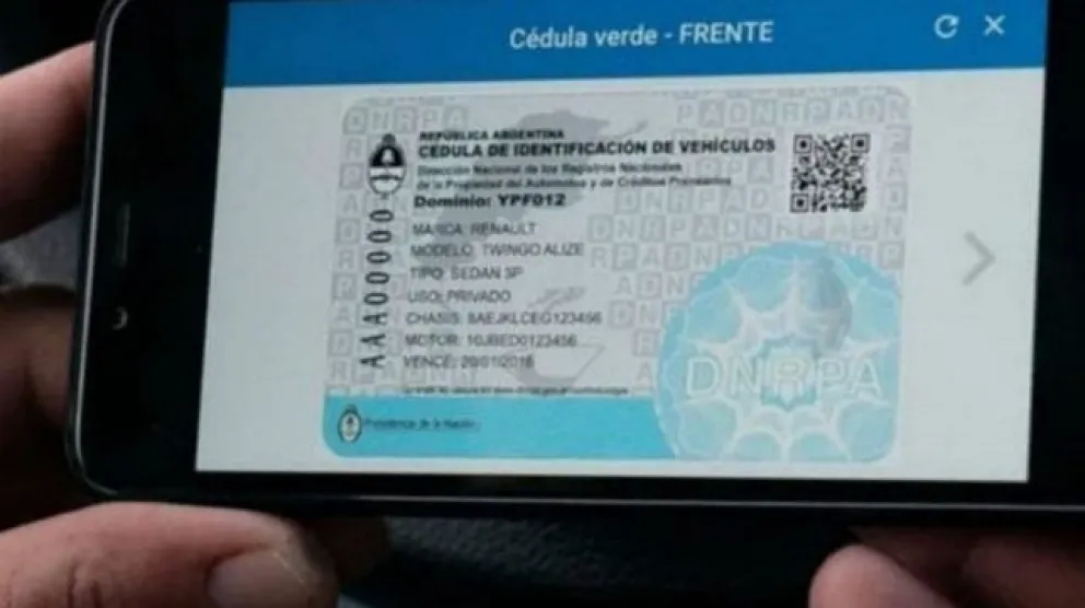 Cambios en la “cédula verde” automotriz