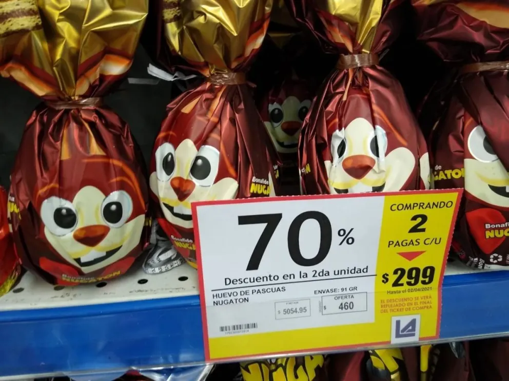 ¿Cuánto más cuesta la mesa de Pascua en Viedma? 